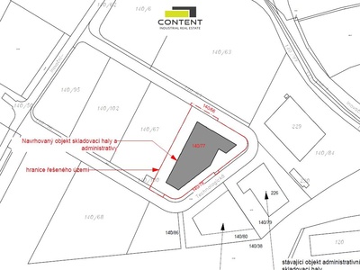 Pronájem sídla společnosti, skladové a prodejní prostory  1154 m² Hodkovice - Vestec. - 86296
