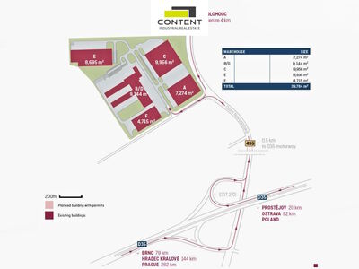 Pronájem skladu, výrobních prostor 4.439 m², Olomouc - Nemilany - 88303