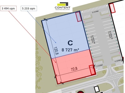 Pronájem skladu, výrobních prostor 8.727 m², Plzeň - Myslinka, D5 - 88847