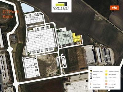 Pronájem novostavby skladu, výrobních prostor 3.504 m², Kolín, D11 - 89019