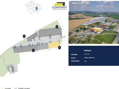 Pronájem skladu, výrobních prostor 13.751 m², Brno, D1 - 89077