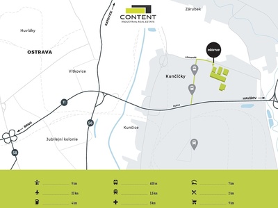 Pronájem skladu, výrobních prostor 19.500 m², Ostrava - město, Kunčičky - 90736