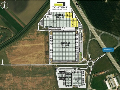 Pronájem kvalitních skladových, výrobních prostor 1.554 m², Brno - Blučina - 90859