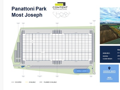 Pronájem novostavby skladu, výrobních prostor 48.500 m², Most 	 - 91105