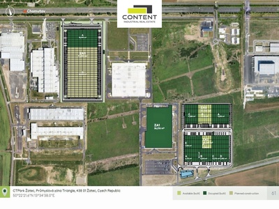 Pronájem skladu, výrobních prostor 9.131 m², Žatec - Triangle, D7 - 92793