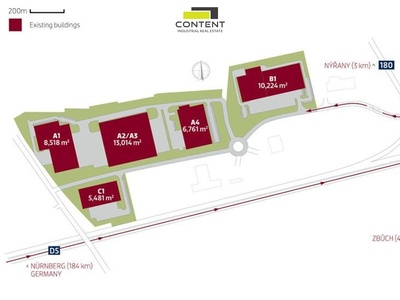 Pronájem skladu, výrobních prostor 5.442 m², Plzeň, D5 - 94270