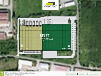 Pronájem novostavby skladu, výrobních prostor 4.356 m², Most, E442 - 94420