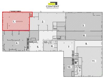 Pronájem skladu, obchodních prostor 342 m², Čestlice, D1 - 95539