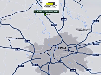 Pronájem skladu, výrobních prostor 3.800 m², Kozomín, D8 - 96121