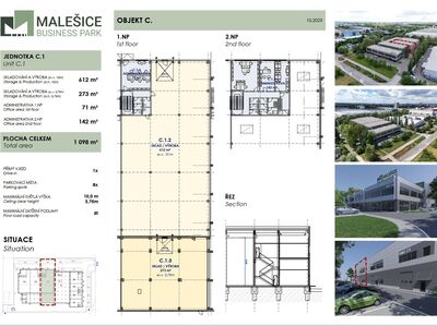 Pronájem multifunkčních industriálních prostor 1098 m², Praha 10 - Malešice - 96145