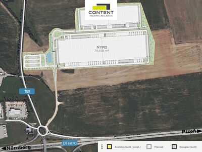 Pronájem kvalitních industriálních prostor 18.781 m², Plzeň - Nýřany - 96841