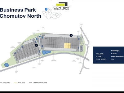 Pronájem novostavby skladu, výrobních prostor 4.300 m², Chomutov - Jirkov - 97438