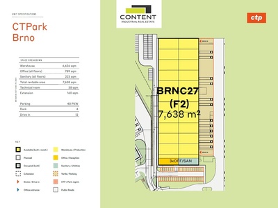 Pronájem kvalitních nebytových prostor 7.638 m², Brno - Slatina - 99027