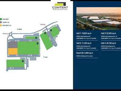 Pronájem novostavby skladu, výrobních prostor 8.640 m², Pohořelice - 99247