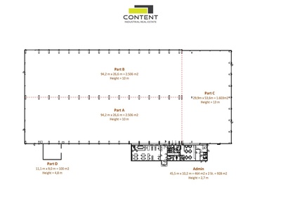 Pronájem výrobních prostor, skladu 6.500 m², Litovel, D35 - 99184