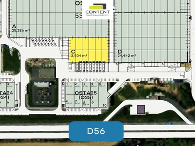 Pronájem skladu, výrobních prostor 3504 m², Ostrava - Hrabová, D56 - 99376