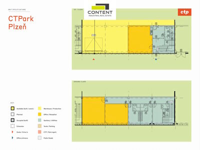 Pronájem skladu, výrobních prostor 737 m², Plzeň - Skvrňany, D5 - 99401