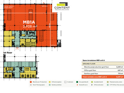 Pronájem skladu, výrobních prostor 2.249 m², Mladá Boleslav, Bezděčín, D10 - 100333