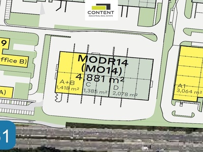 Pronájem skladu, výrobních prostor 1.418 m², Brno - Modřice, E461 - 100364