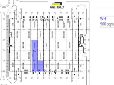Pronájem skladu, výrobních prostor 960 m², Zdiby D8 - 100966