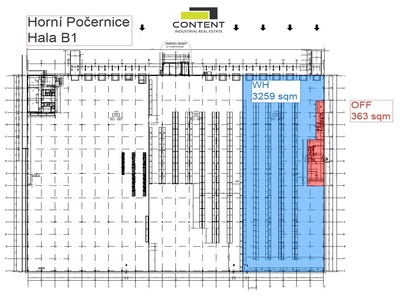 Pronájem skladu, výrobních prostor 3.259 m², Praha 9, Horní Počernice, D10 - 101584