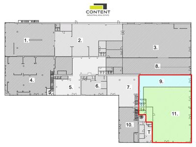 Pronájem skladu, obchodních prostor 633 m², Čestlice, D1 - 103399