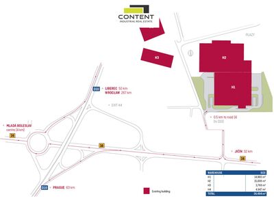 Pronájem skladu, výrobních prostor 3.811 m², Mladá Boleslav, D10 - 104145