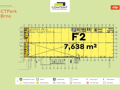 Pronájem kvalitních nebytových prostor 7.638 m², Brno - Slatina - 104699
