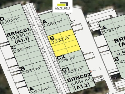 Pronájem kvalitních industriálních prostor 2.332 m², Brno - Slatina - 104702