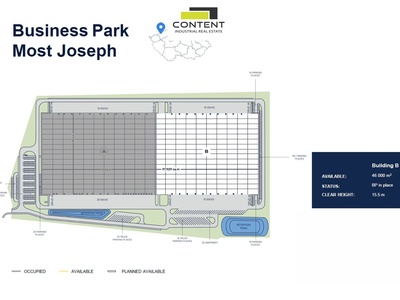 Pronájem novostavby skladu, výrobních prostor 46.000 m², Most 	 - 105093