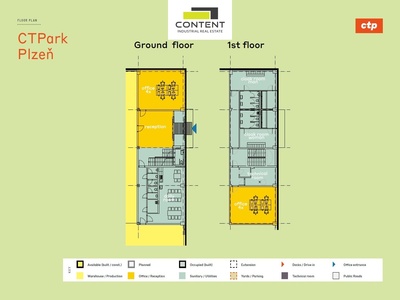 Pronájem skladu, výrobních prostor 2.390 m², Plzeň, Skvrňany, D5 - 106698