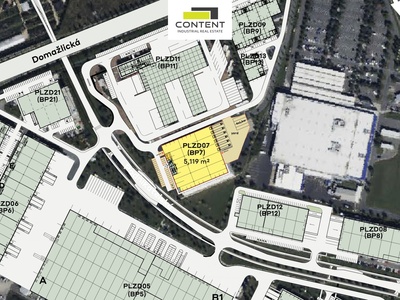 Pronájem skladu, výrobních prostor 5.119 m², Plzeň, Borská pole, D5 - 107623