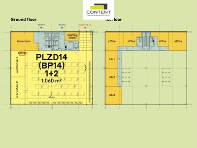 Pronájem skladu, výrobních prostor 1.060 m², Plzeň, Borská Pole, D5 - 107677
