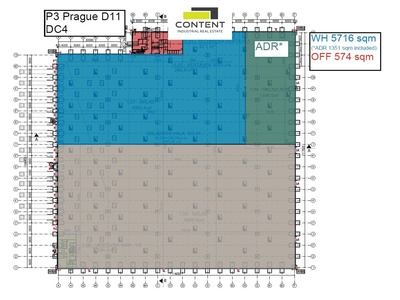 Pronájem skladu nebo výrobních prostor 5.716 m², Praha - východ, D11 - 107853