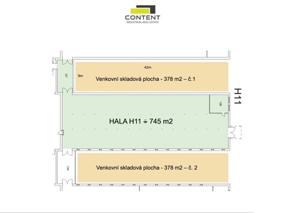 Pronájem skladu, výrobních prostor 745 m², Praha 9 - Horní Počernice - 108021