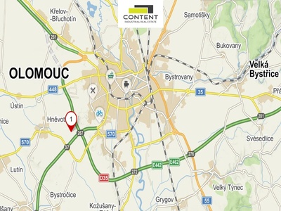 Pronájem skladu, výrobních prostor 8.413 m², Olomouc - 110127