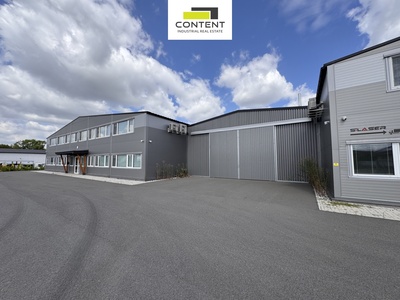 Pronájem novostavby skladu nebo výrobních prostor s kancelářemi 1106 m², Herink - 110285