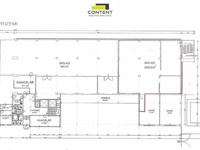 Pronájem skladu, výrobních prostor 343 m², Praha 9 Horní Počernice - 110755
