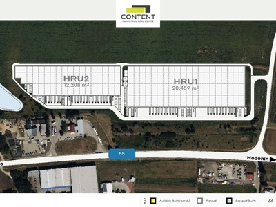 Pronájem skladu, výrobních prostor 12.208 m², Hrušky, D2 - 110845
