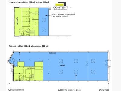 Pronájem skladu, výrobních prostor 1395 m², Praha 9 - Horní Počernice - 110669