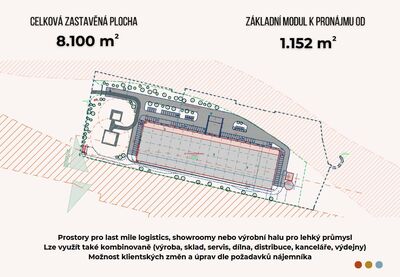 Pronájem novostavby skladových, výrobních prostor 1152 m², Ostrava - Zárubek - 111109