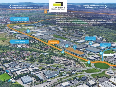 Pronájem skladu, výrobních prostor 1.990 m² Plzeň, Borská pole, D5 - 111221