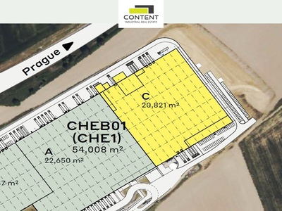 Pronájem skladu, výrobních prostor 20.821 m² Cheb, Odrava, D6 - 111274