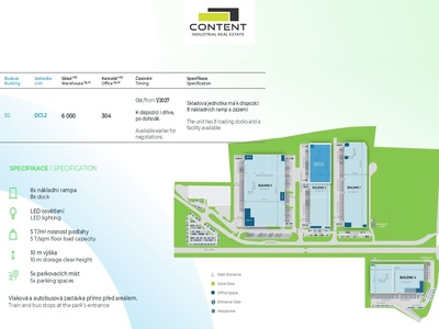 Pronájem skladu, výrobních prostor 6.000 m², Praha - západ, Dobrovíz - 111630