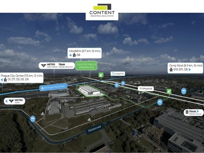 Pronájem skladu, výrobních prostor 5.535 m², Praha 10 - Hostivař - 113202