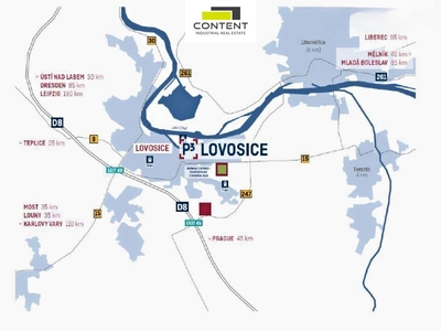 Pronájem novostavby skladu, výrobních prostor 6.563 m², Lovosice - 113497