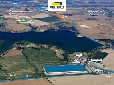 Pronájem skladu, výrobních prostor 3.000 m², Cheb, D6 - 113664
