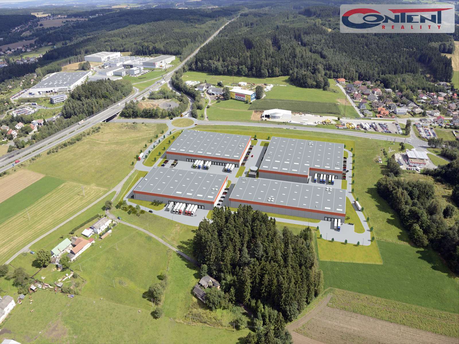 Pronájem skladu nebo výrobních prostor 6.475 m², Humpolec, D1