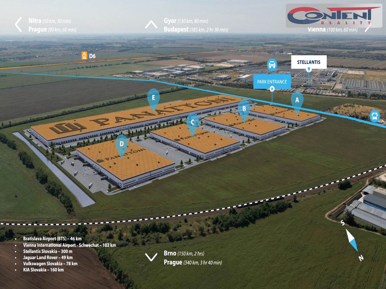 Pronájem skladu, výrobních prostor  29.219 m², Trnava