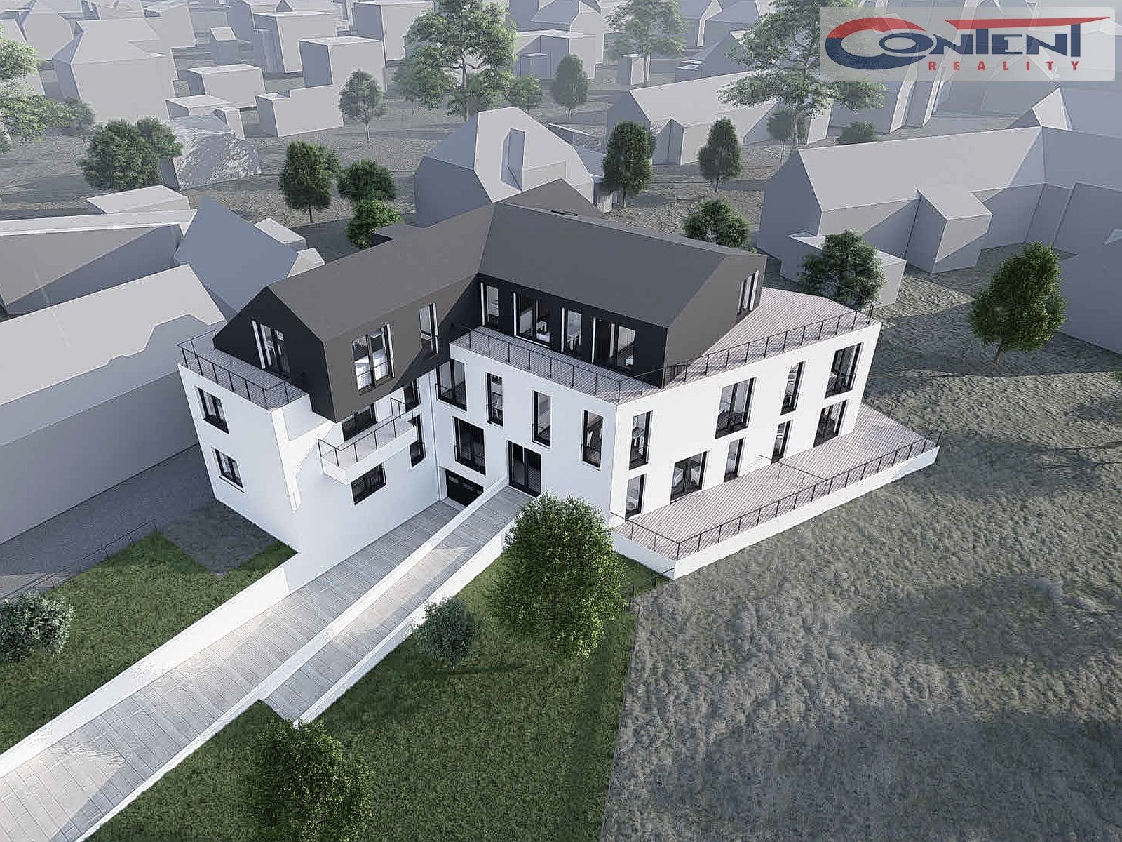 Prodej rodinného domu se stodolou, projekt přestavby na viladům